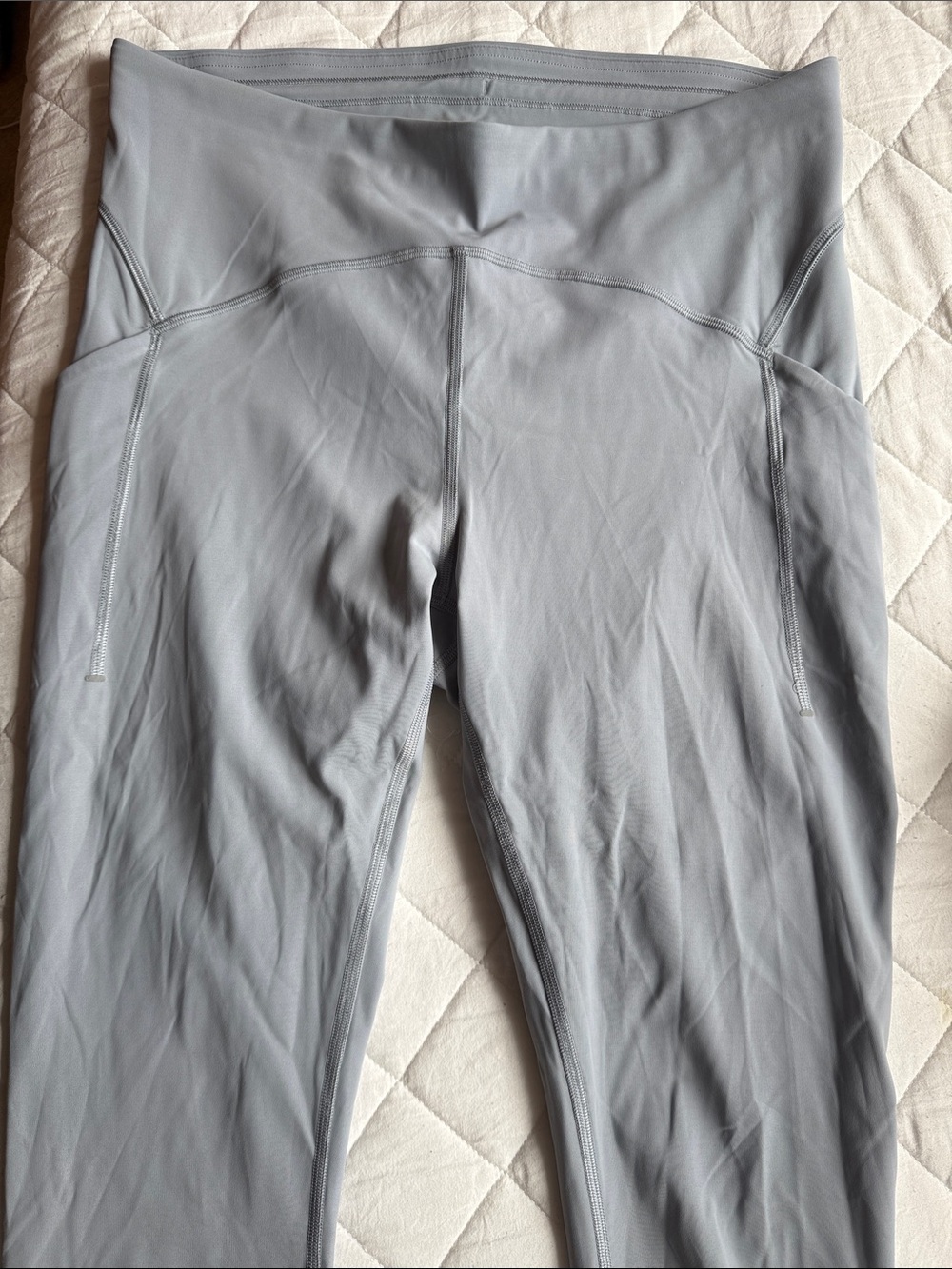 lululemon athletica Light Gray Workout Leggings